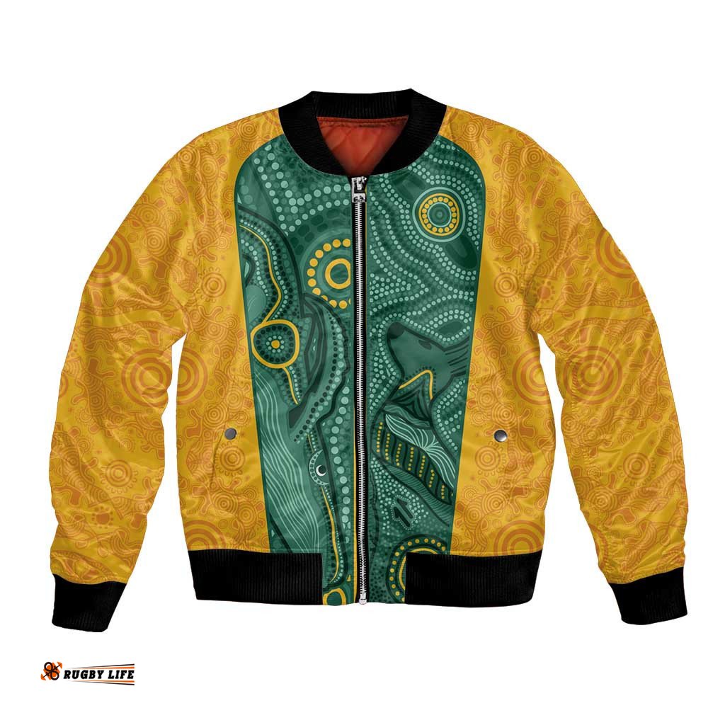 Australia 2024 Custom Bomber Jacket Aboriginal GO Team Aussie