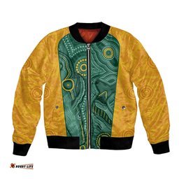Australia 2024 Custom Bomber Jacket Aboriginal GO Team Aussie