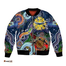 Personalised Cowboys NAIDOC Week 2024 Bomber Jacket Australia Aboriginal Dot Painting