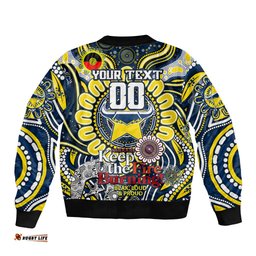 Custom NAIDOC Week 2024 Cowboys Bomber Jacket Mascot Rugby
