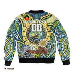 Custom NAIDOC Week 2024 Eels Bomber Jacket Mascot Rugby