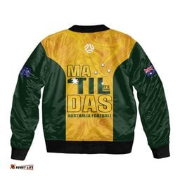 Australia Soccer Bomber Jacket Clare Hunt Matildas Gold Version