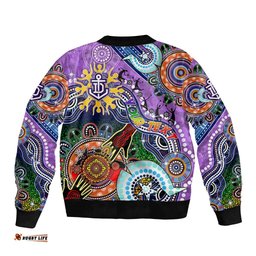 Custom NAIDOC Week 2024 Fremantle Dockers Freo Bomber Jacket Australia Aboriginal Dot Painting