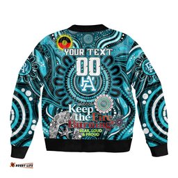 Custom Port Adelaide Power NAIDOC Week 2024 Bomber Jacket Mascot Football