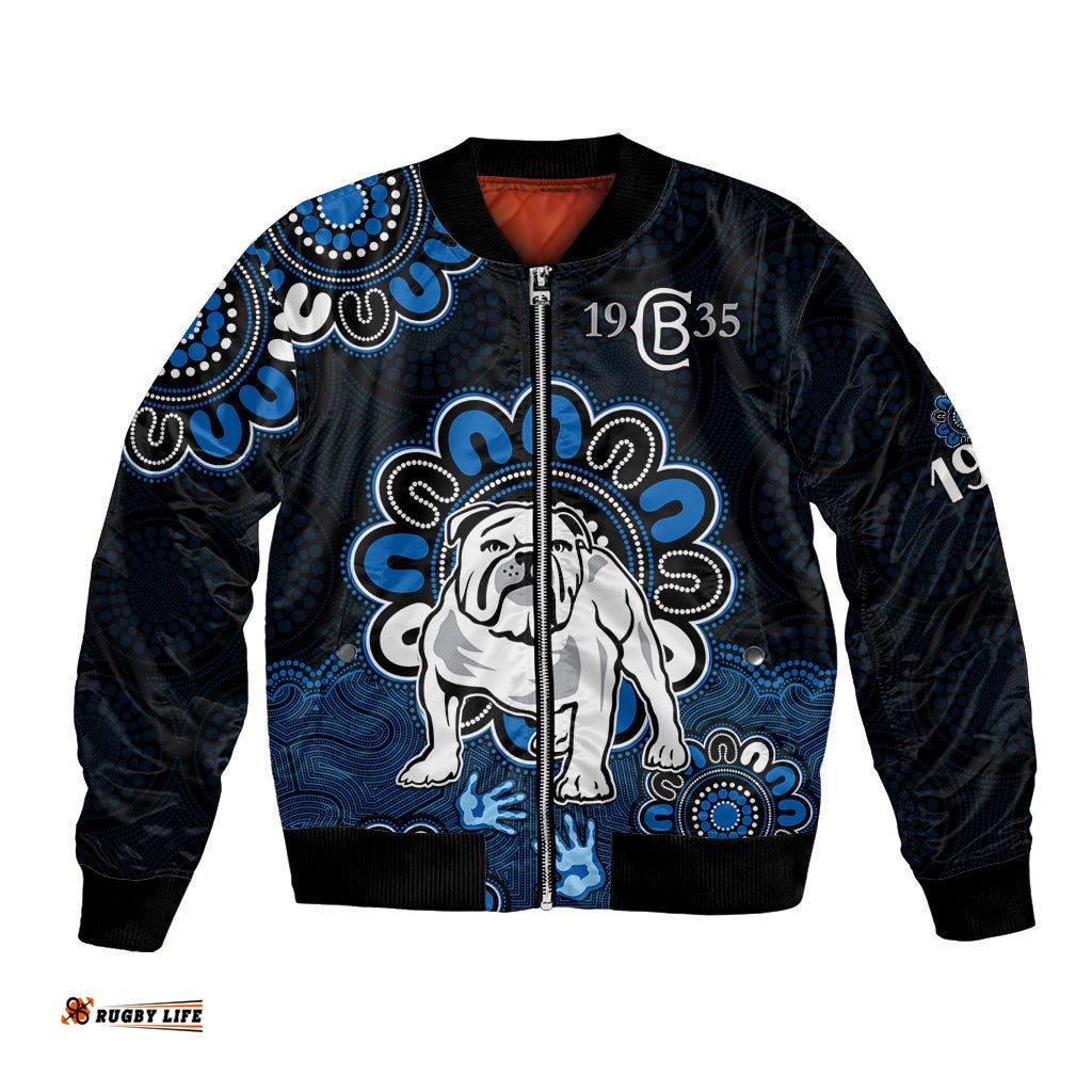 NRL Canterbury-Bankstown Bulldogs Rugby Berries 1935 Aboriginal No2 Bomber Jacket