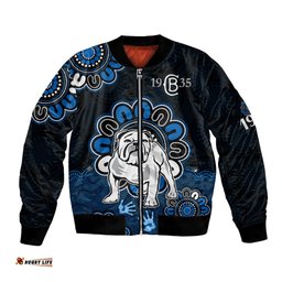 NRL Canterbury-Bankstown Bulldogs Rugby Berries 1935 Aboriginal No2 Bomber Jacket