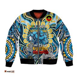 Custom NAIDOC Week 2024 Titans Bomber Jacket Mascot Rugby