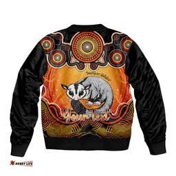Personalised Australia Gemini Sugar Gilder Zodiac Bomber Jacket Auz Astrology Aboriginal - Red