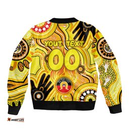 Personalised NAIDOC Week 2024 Richmond Tiger Bomber Jacket Australian Aboriginal Hand Painting
