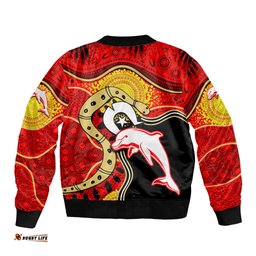 Dolphins Mascot NRL Bomber Jacket NAIDOC