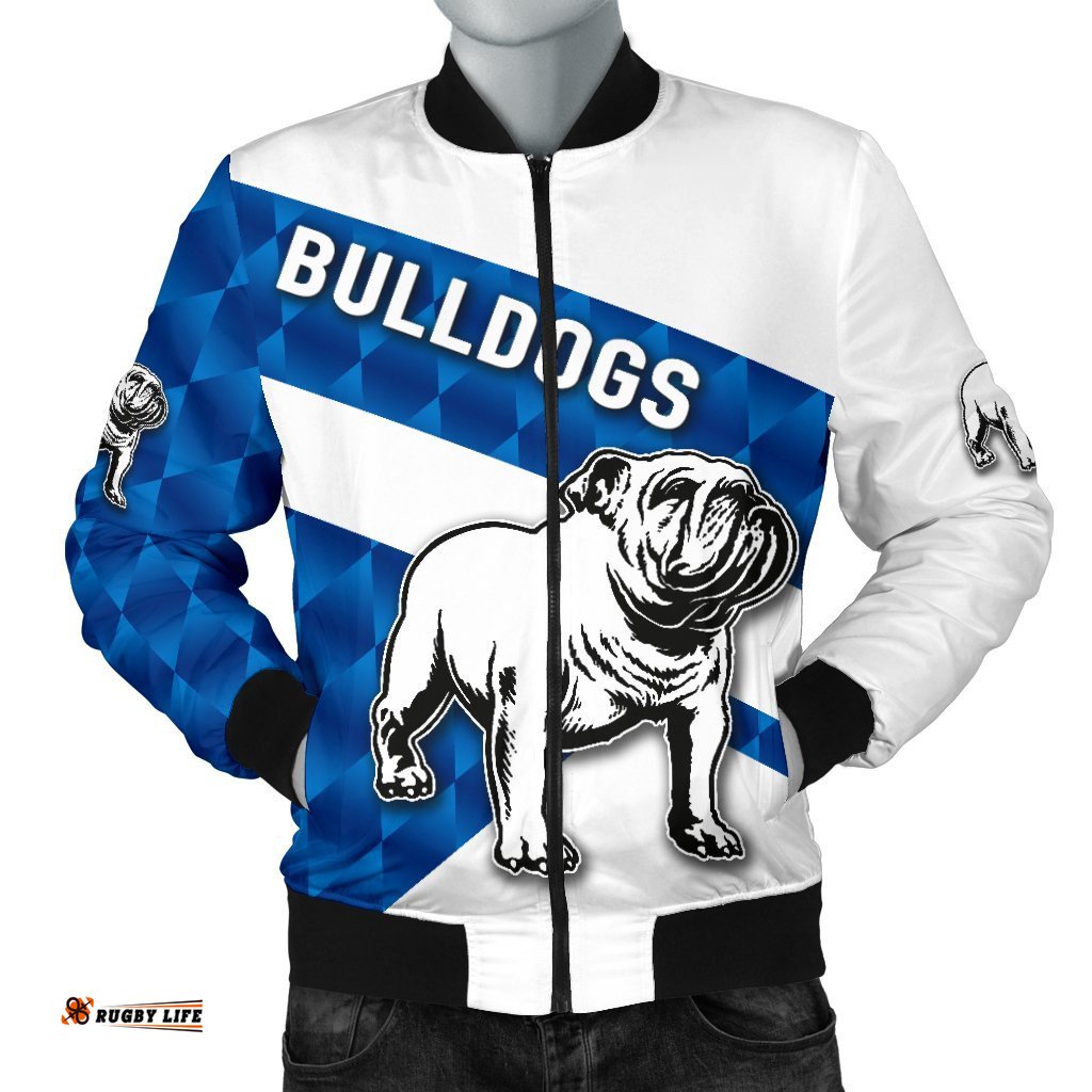 Bulldogs Bomber Jacket Sporty Style For Men