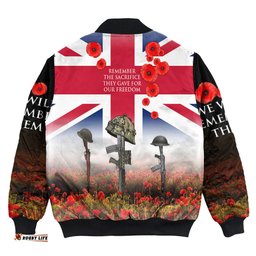 Remember The Sacrifice They Gave For Out Freedom Bomber Jacket