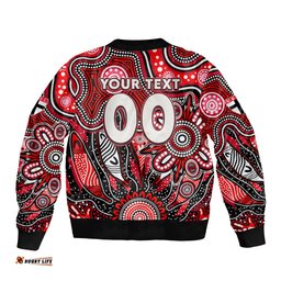 Personalised Saints NAIDOC Week 2024 Bomber Jacket Aussie Aboriginal Art