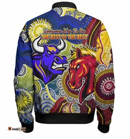 Australia Brisbane City Vs North Queensland Custom Bomber Jacket - The Best of The Best Bomber Jacket