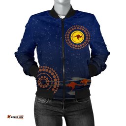 Women's Bomber Jacket - Kangaroo On The