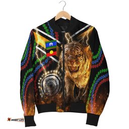 Wests Tigers Naidoc Week Men's Bomber Jacket Version Aboriginal Tiger 3D