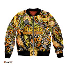 Personalised Tiger NAIDOC Week 2024 Bomber Jacket Aussie Aboriginal Art