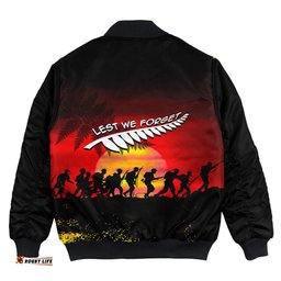 Anzac Lest We Forget Sun Bomber Jacket