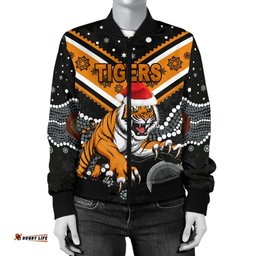 Wests Christmas Women's Bomber Jacket Tigers Indigenous