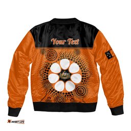 Personalised 1 July Australia Territory Day Bomber Jacket Aboriginal Pattern