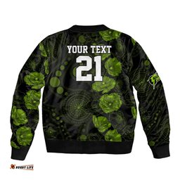 Thunder Cricket Never Forget Custom Bomber Jacket ANZAC Day with Poppy Aboriginal