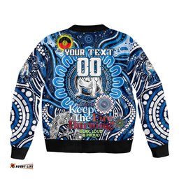 Custom NAIDOC Week 2024 Bulldogs Bomber Jacket Mascot Rugby
