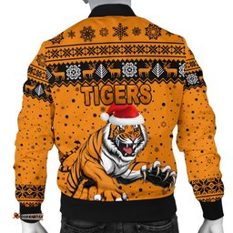 Wests Christmas Men's Bomber Jacket Tigers Unique Vibes - Orange