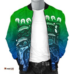 Torres Strait Islands Men's Bomber Jacket - Blue