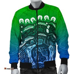 Torres Strait Islands Men's Bomber Jacket - Blue