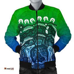 Torres Strait Islands Men's Bomber Jacket - Blue
