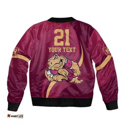 Custom QLD Maroons Cane Toad Bomber Jacket Queensland Origin No2