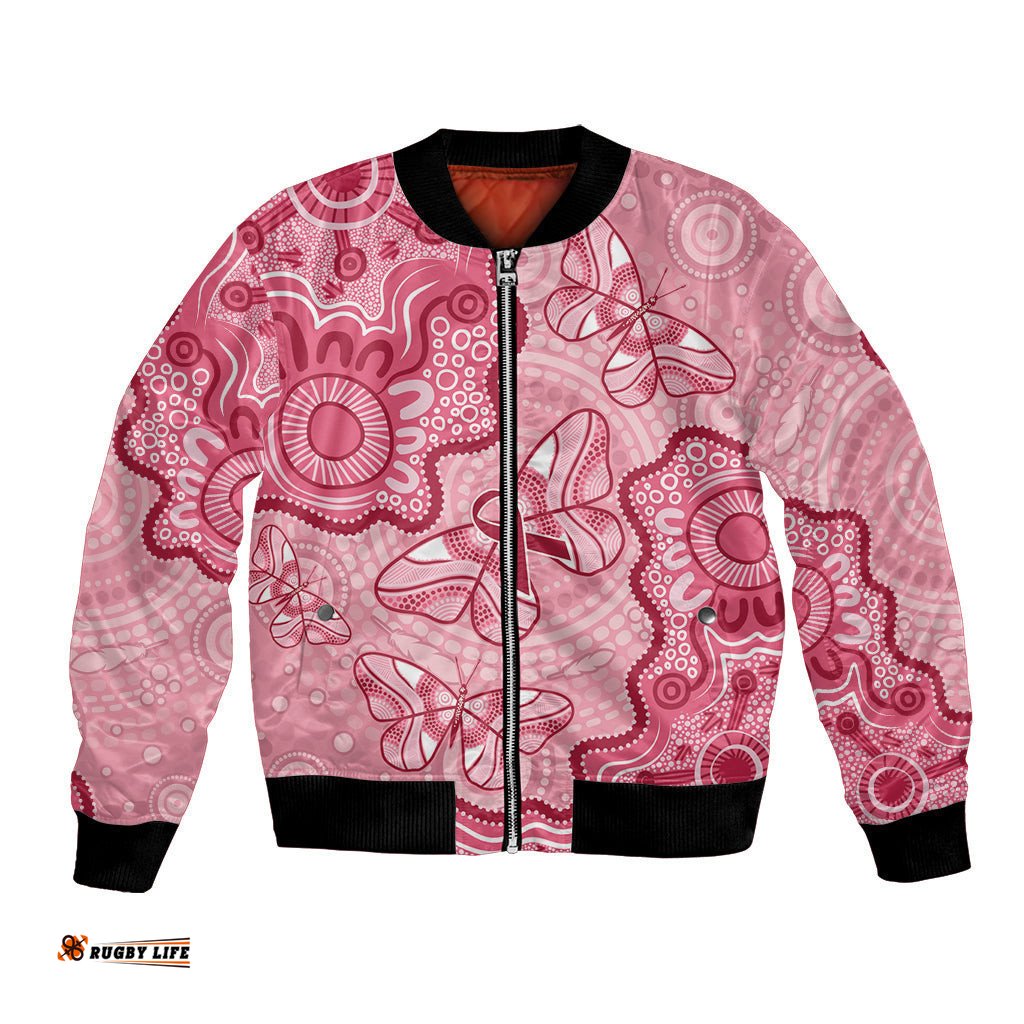 Australia Indigenous Mother's Day Bomber Jacket Breast Cancer Survivor
