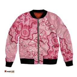 Australia Indigenous Mother's Day Bomber Jacket Breast Cancer Survivor