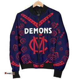 Melbourne Demons Indigenous Men Bomber Jacket Football
