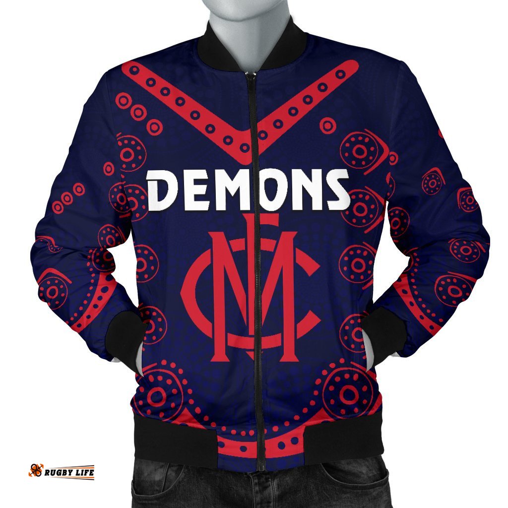 Melbourne Demons Indigenous Men Bomber Jacket Football
