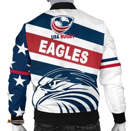 USA Rugby Men's Bomber Jacket Eagles Original Style