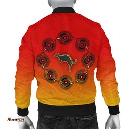 Aboriginal Women's Bomber Jacket - Circle Pattern