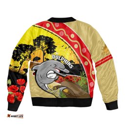 Dolphins ANZAC Day Bomber Jacket Rosemary Starring Night Style