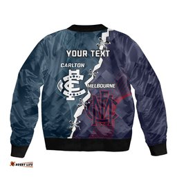 Personalised Demons And Blues Football Bomber Jacket Sporty Version