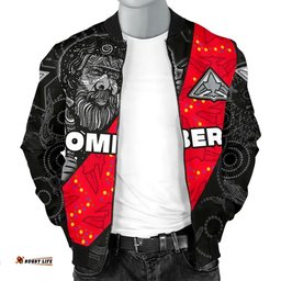 Custom Personalised Bombers Naidoc Week Men's Bomber Jacket Essendon Ingenious Spesial Version - Custom Text and Number