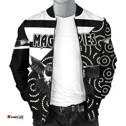 Western Suburbs Magpies Men's Bomber Jacket Simple Indigenous