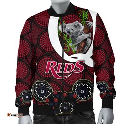 Queensland Men Bomber Jacket Reds Rugby - Koala