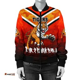 Wests Women's Bomber Jacket Tigers Anzac Vibes