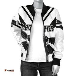 Western Suburbs Magpies Women's Bomber Jacket Original Style - White