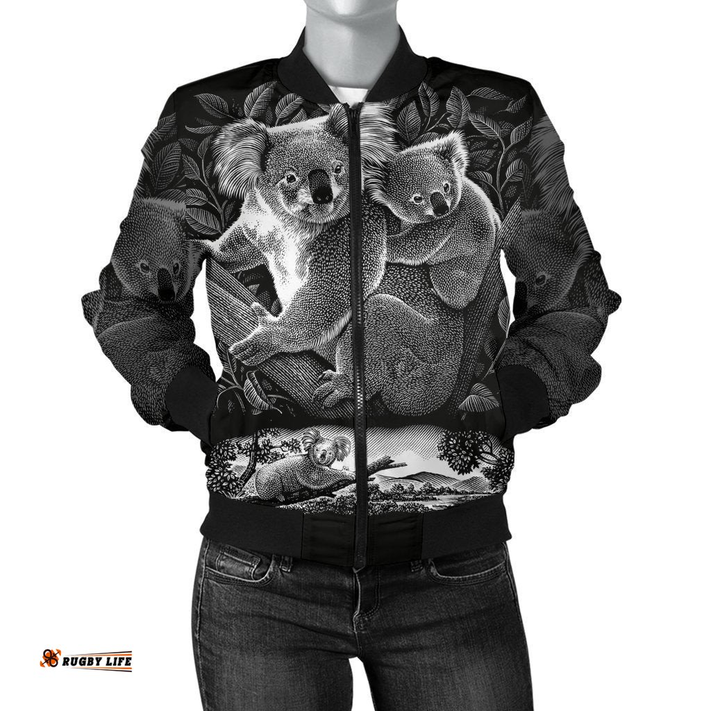 Bomber Jacket - Koala Jacket Family Koala - Women