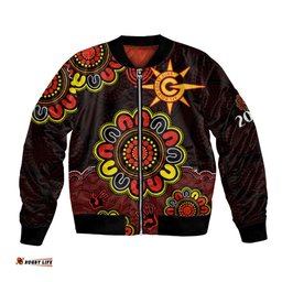 AFL Gold Coast Suns 2009 Aboriginal Red Style Bomber Jacket