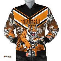 Wests Men's Bomber Jacket Tigers Indigenous
