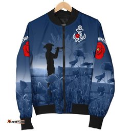 Australia Navy Anzac Men's Bomber Jacket - Remembering Our Heroes