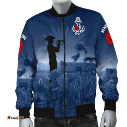 Australia Navy Anzac Men's Bomber Jacket - Remembering Our Heroes