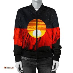 Vibe Hoodie Australia Aboriginal Flag Women Bomber Jacket K5 - Limited Edition